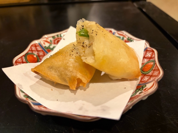 あさりのクリーム春巻き